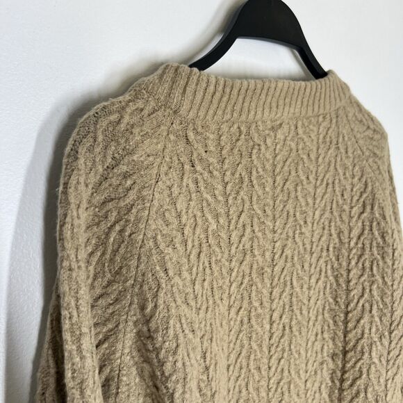 DOEN Sz S Sacha Wool Pullover Sweater in Oatmeal Tan - Picture 8 of 12